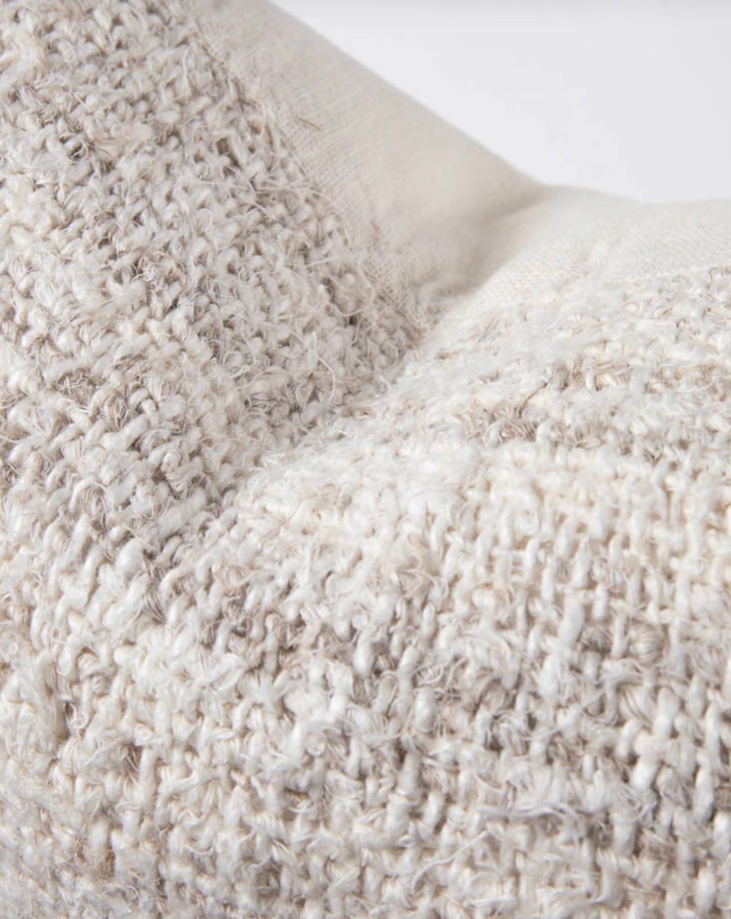 WABI CUSHION 100% RECYCLED LINEN - IVORY
