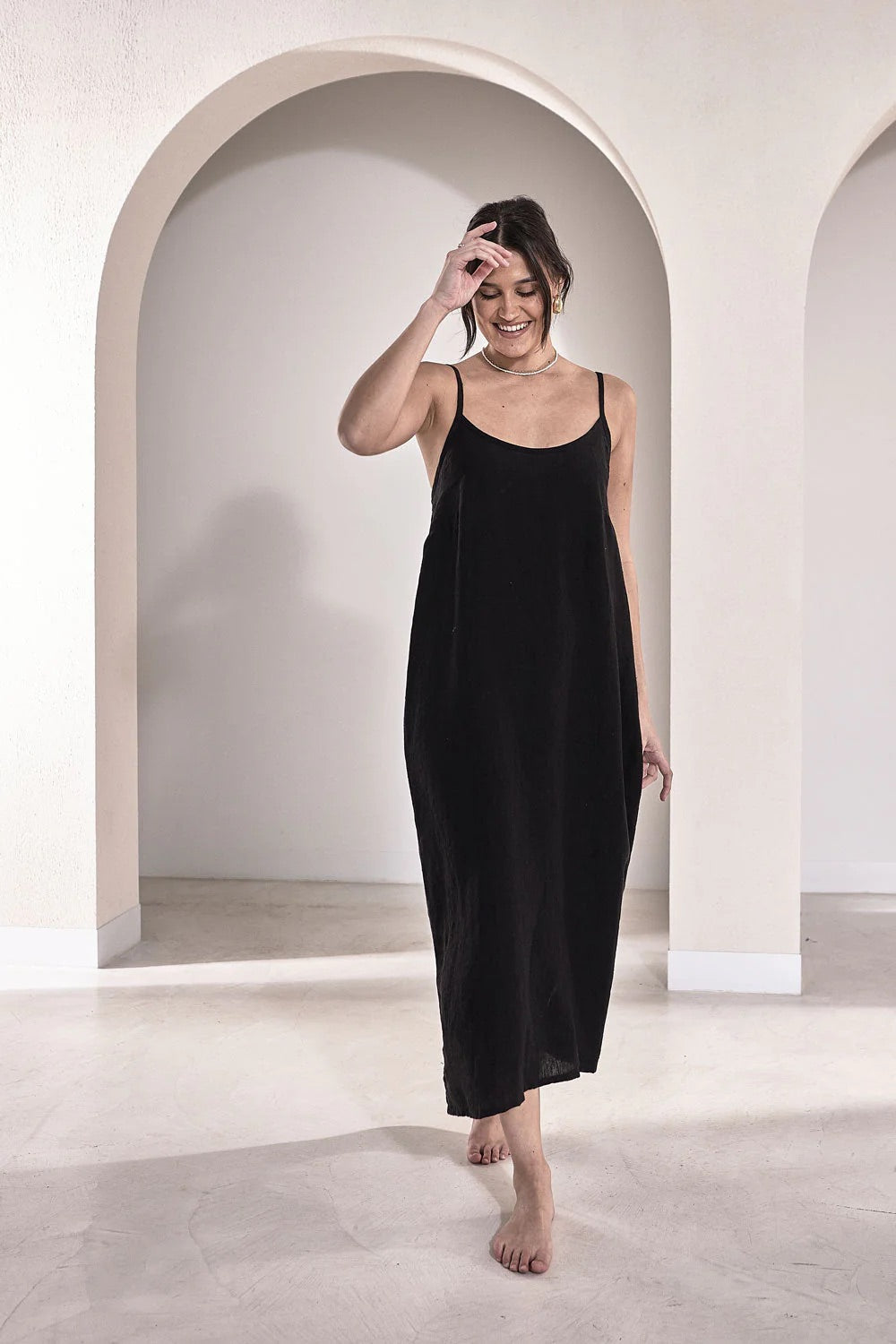 MIDI SLIP DRESS