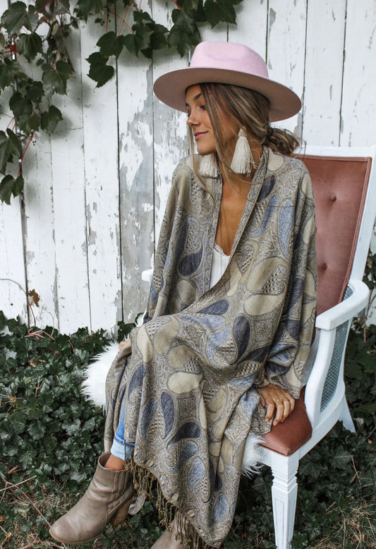 PATCHWORK PAISLEY KIMONO