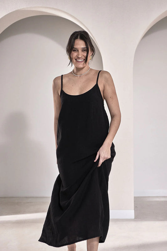 MIDI SLIP DRESS