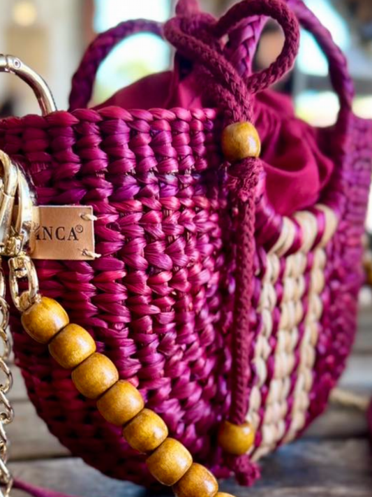 The Fiesta Mini Deluxe - Burgundy with Natural Band