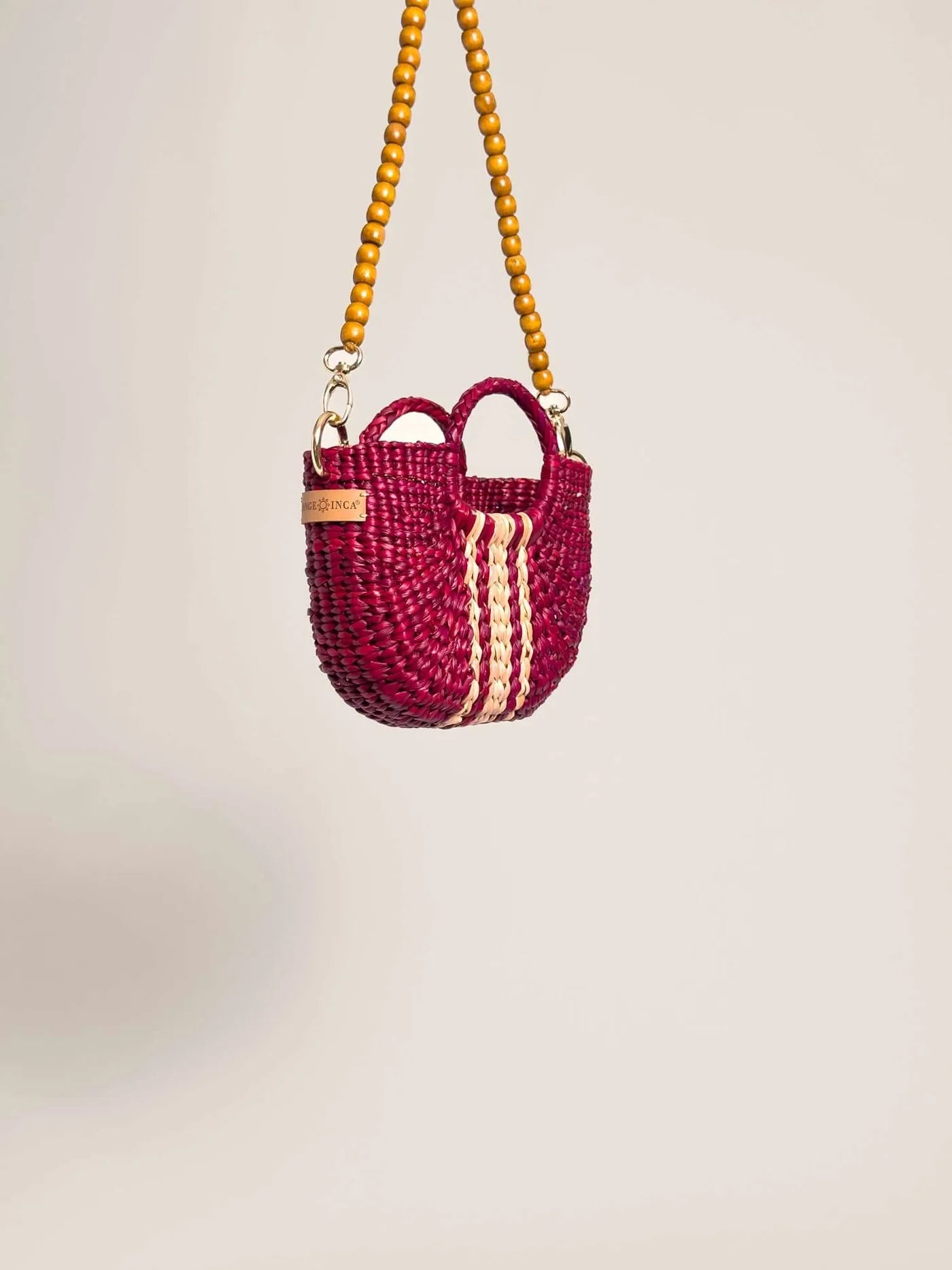 The Fiesta Mini Deluxe - Burgundy with Natural Band