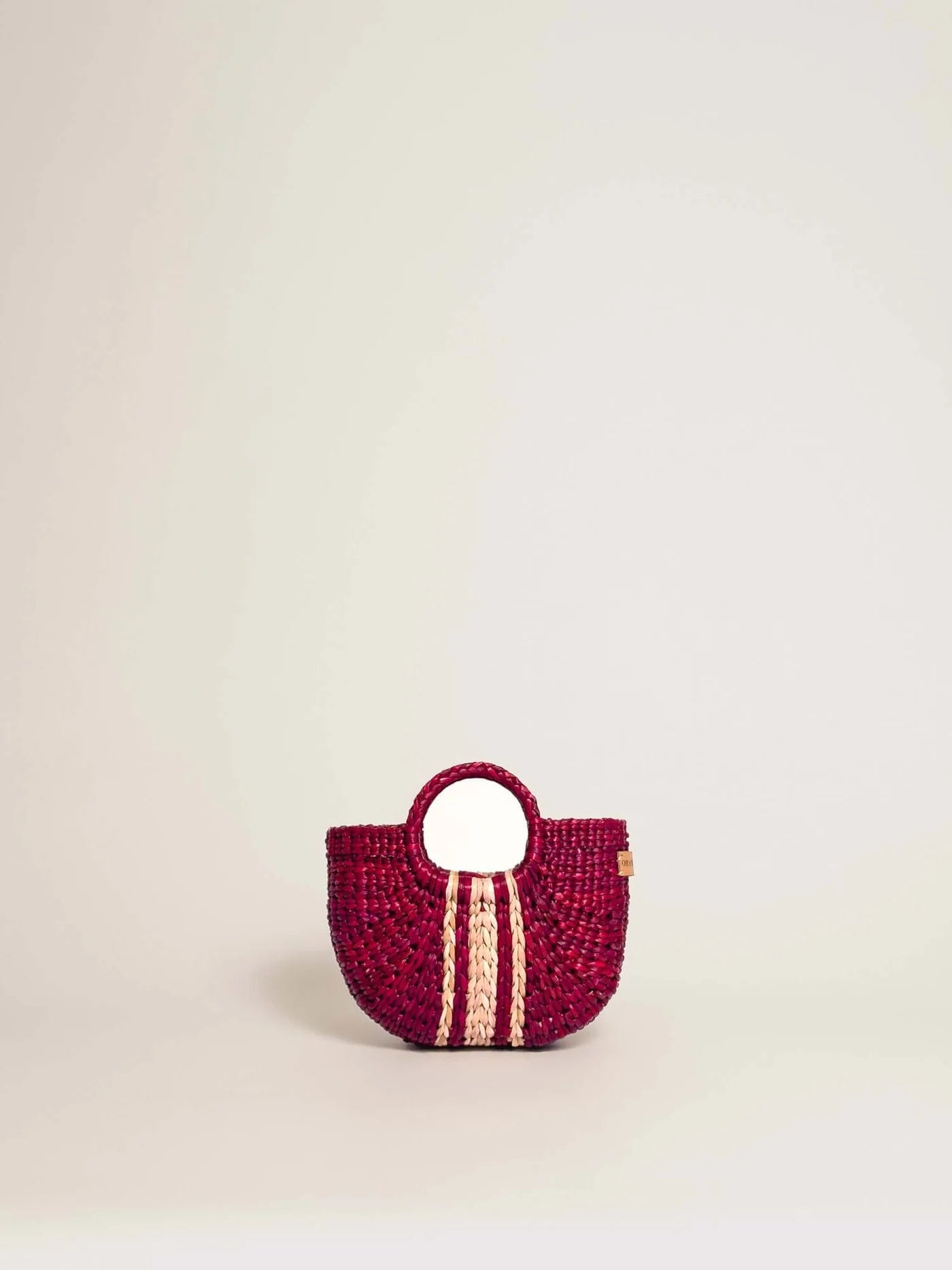 The Fiesta Mini Deluxe - Burgundy with Natural Band