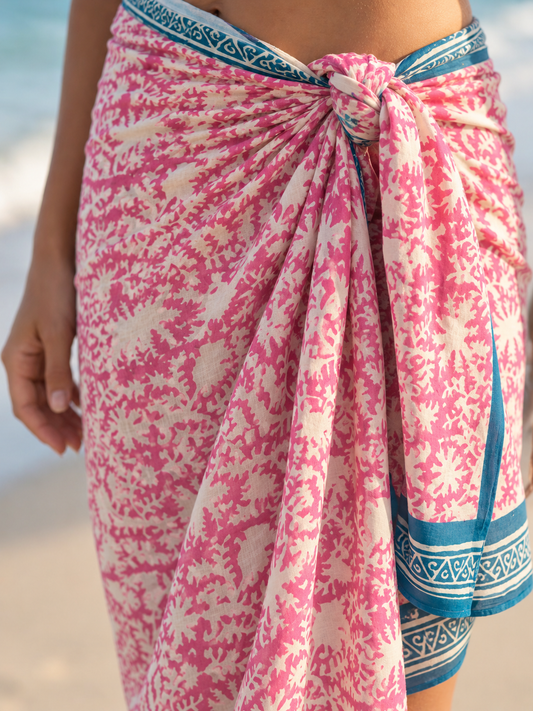 SARONG- pink/blue
