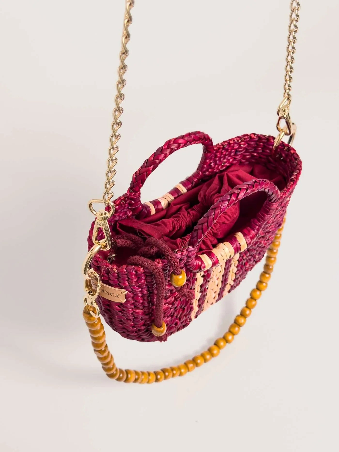 The Fiesta Mini Deluxe - Burgundy with Natural Band