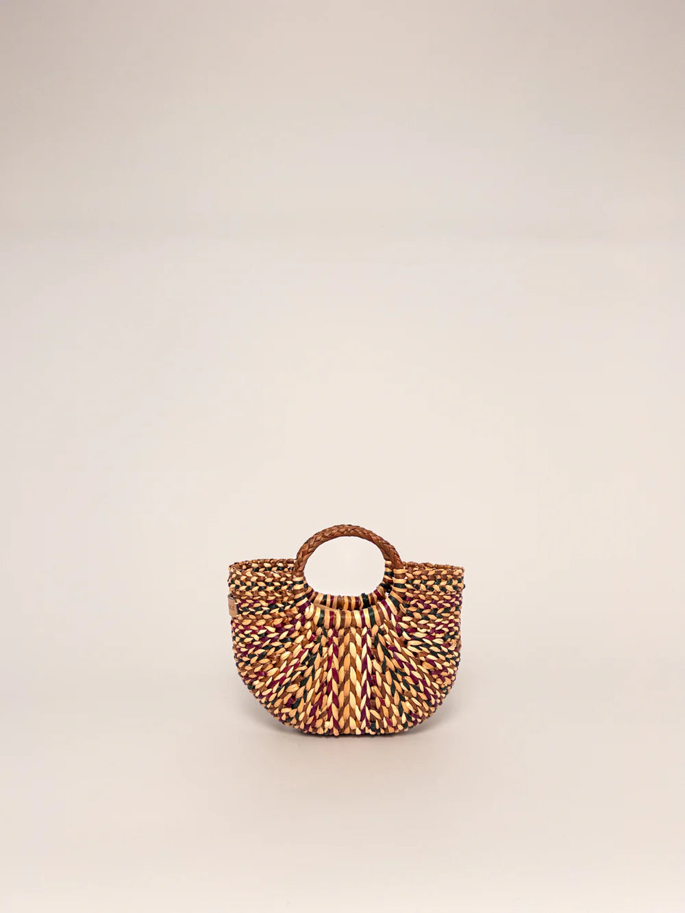 The Fiesta Mini Crosbody - Marbled Browns, Green and Burgundy